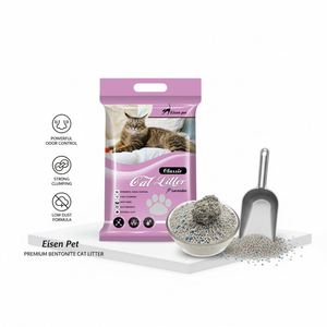 Litière pour chat de haute qualité, sable de bentonite, forte absorption, faible poussière, contrôle des odeurs, sans danger pour les animaux, facile à nettoyer, pour la maison et les animaleries - Product Image 1