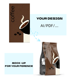 Sachet Doypack Personnalisé OEM 500g pour Céréales Protéinées, Qualité Alimentaire, Refermable avec Fermeture Éclair et Fenêtre pour Grains, Poudres et Haricots - Product Image 3