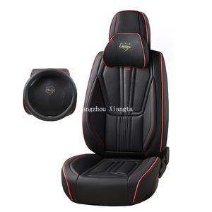Fundas de asiento de coche personalizadas de cuero de Pvc de lujo Xiangta, juego completo de fundas de asiento, funda de cojín deportiva única para coches de <span class=keywords><strong>5</strong></span> asientos Universal - Product Image 6