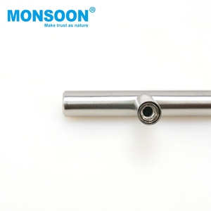 Furniture Fitting Bedroom 96mm Stainless Steel T-bar Tube Cabinet Handle Kitchen Drawer Pull Lever Handles for kitchen cabinets - Product Image 5