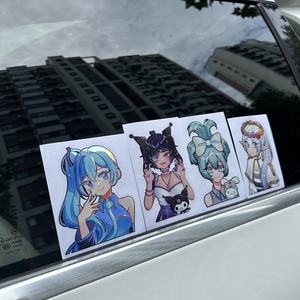 สติกเกอร์ไวนิลลายการ์ตูนอนิเมะดิจิตอลขนาดใหญ่ที่กำหนดเองได้สำหรับรถยนต์ - Product Image 4
