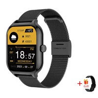 Reloj Inteligente Cuadrado H9Max, Precio de Fábrica, Más Vendido, para Notificaciones de Llamadas, Correa Deportiva de TPU, Carga Magnética