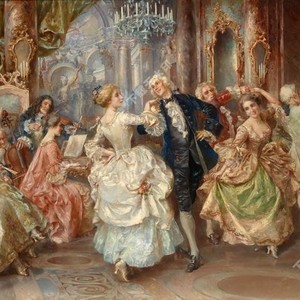 Visita la Francia: Riproduzioni su tela di dipinti <span class=keywords><strong>famosi</strong></span> del XVIII secolo, tra cui quelli di Joseph Karabakh, Classici della Corte - Product Image 1