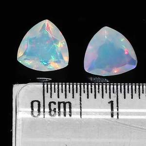 Cristal de Ópalo Etíope Natural Yashee, Corte Trillón de 7x7 mm, Gema Suelta para Joyería - Product Image 2