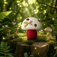 Breloques et décorations pour chaussures, mignonnes, en forme de nœud, de champignon et de fleur, style Kawaii, en PVC 3D, motif dessin animé, pour sabots, sandales et pantoufles