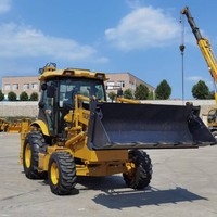Traktor Roda Mini Tavol 1.2CBM Bucket Kapasitas 2.5Ton Backhoe Loader dengan Bucket Excavator