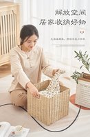 Panier de rangement en corde de papier tissé à la main Bobai Jiaxiang avec poignées pour vêtements, jouets, organisateur, panier à linge, prix bas
