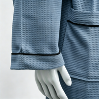 Peignoir gaufré en coton douillet pour hôtel et spa, avec col kimono, confortable pour les couples, promotionnel toutes saisons