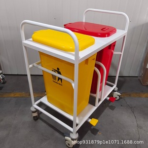Hospital Abs Treatment Cart 890x520x824mm With Waste <b>Bin</b> Silent <b>Wheels</b> Multi Functional Nurse Medicine Delivery Trolley - Product Image 4