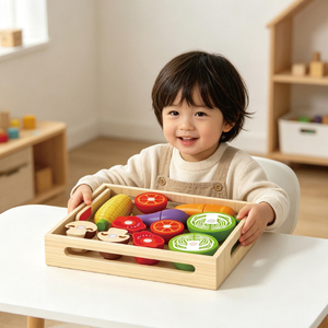 <span class=keywords><strong>Jouet</strong></span> de découpe de légumes <span class=keywords><strong>en</strong></span> <span class=keywords><strong>bois</strong></span>, <span class=keywords><strong>jouet</strong></span> de puzzle de <span class=keywords><strong>cuisine</strong></span> pour enfants - Product Image 1