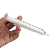 5ml 10ml 15ml 20ml PP pompe en plastique sans air bouteille de seringue de sérum en forme de seringue