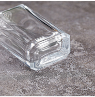 Flacon pulvérisateur portable carré transparent dépoli/mat à pression, 50 ml, en verre, pour cosmétiques, parfums, diffuseur à bâtonnets, 100 pièces
