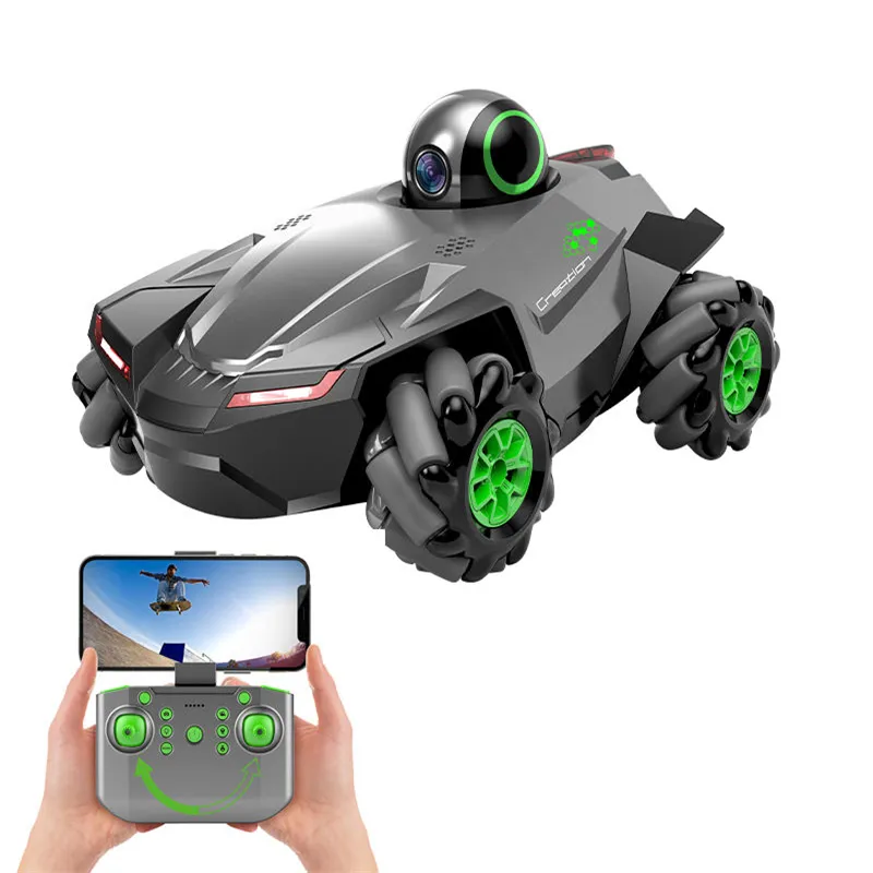 2,4G Control remoto Stunt Car Toys RC Cámara de rotación Vehículo de juguete Niños al aire libre Radio Control Video Cars Juguetes