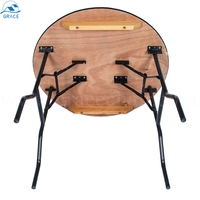 Vente en gros de tables pliantes rectangulaires modernes plateau en bois massif durable pour restaurant mariage événement banquets meubles de salle à manger
