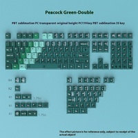 Wholesale Small Full Set 150 Keys PBT Sublimation PC Double Color Cherry Height Cross-Border Mechanical Gaming Keyboard Keycap