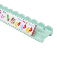 Support de jeu de Mahjong américain à bords festonnés de 20 pouces, personnalisé rose, vert, violet, support de Mahjong en acrylique de 19 et 20 pouces avec poussoir ondulé