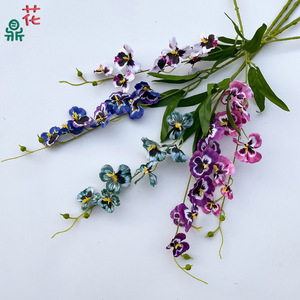 Fleurs artificielles en soie 3D, orchidées, décoration de mariage, décoration de la maison, style tropical, tige unique, décoration de jardin - Product Image 1