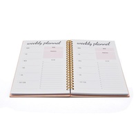 Service d'impression de livres 2025 Impression personnalisée Agenda Journal Carnet Planificateur de budget de remise en forme Reliure spirale Planificateur