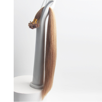 Grosir Ujung Tebal Ganda Ditarik Keratin Italia Kuku Mikro Ujung U Pra-terikat Virgin Remy Rusia Ekstensi Rambut Manusia