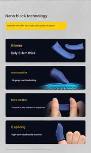 Fundas Protectoras para Dedos Antideslizantes para Juegos Móviles, para Pantallas Táctiles - Product Image 2