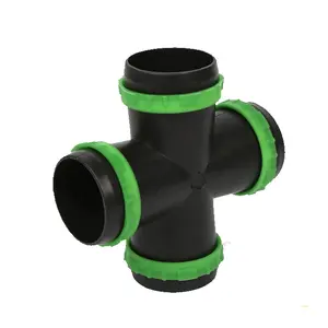 Micro-spray with matching plastic connector 2inch positive four-way drainage pipe fittings agriculture irrigation hose connector