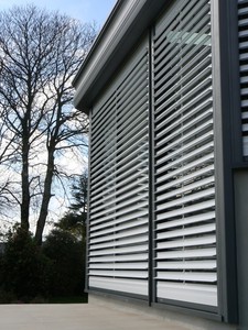Factory Custom Electric Motorized External Venetian <strong>Blinds</strong> Outdoor Waterproof <strong>Wide</strong> Aluminum Venetian <strong>Blinds</strong> - Product Image 2