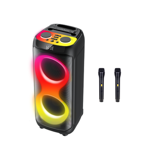 Caja de Subwoofer de 12 Pulgadas Amplificada con Luces LED de Colores Intermitentes, Bafles de Plástico, Altavoz Profesional, <span class=keywords><strong>Boombox</strong></span> 3 - Product Image 5