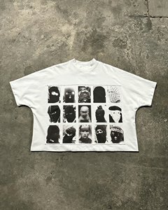 Clothing Manufacturers Custom Streetwear Cotton Acid Wash <b>Tshirt</b> Tees Printed Boxy Graphic T Shirt Men - Product Image 1