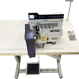 RNEX4PLUS-5 Overlock <b>sewing</b> <b>machine</b>, 5-thread <b>sewing</b> <b>machine</b>, <b>automatic</b> thread cutting <b>machine</b> for bagging jeans, industrial use - Product Image 2
