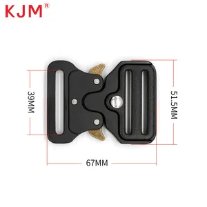 Dog Tactical Harness Collar Accessories Safety Heavy Duty Zinc Alloy Quick Release Metal Buckle For Pet Harness