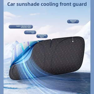 Faltbares Auto Sonnenschutz vorne hinten Seiten fenster Glasdach mit Oberlicht reflektierende Abdeckungen Windschutz scheibe - Product Image 2