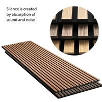 Panneaux acoustiques muraux en bois, panneaux décoratifs à lattes absorbant le son, insonorisants pour plafond et murs intérieurs