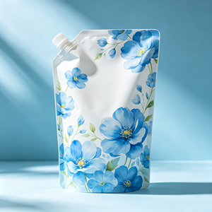 Sachet Doypack à bec verseur imprimé sur mesure 2,7 kg 5 kg, en promotion, pour emballage de <span class=keywords><strong>lessive</strong></span> liquide et en poudre, résistant à l'humidité - Product Image 2