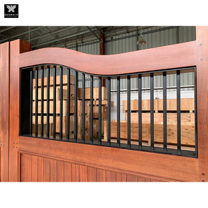 Tùy chỉnh thông minh hệ thống Sapele gỗ đường lái xe cổng với lưới thép cho biệt thự rắn gỗ bên ngoài chính cửa - Product Image 4