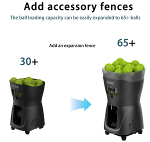 Machine de lancer automatique de balles de tennis Fivek Pusun PT-Mini <span class=keywords><strong>Pro</strong></span>, lancer stable, balles hautes, topspin, backspin pour les écoles et les intérieurs - Product Image 5
