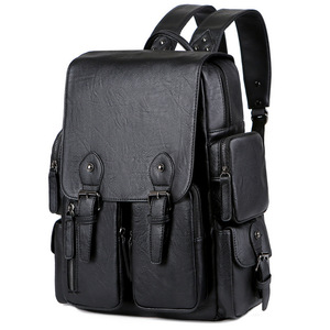 Mochila de Cuero PU de Gran Capacidad para Hombre, Estilo Vintage, Bolso de Mensajero de Alta Gama para Documentos - Product Image 5