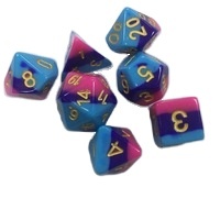 Articles promotionnels Logo personnalisé dés en résine RPG Offre Spéciale usine personnalisé acrylique polyédrique mdn jeu de dés jeu de société