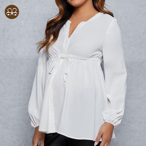Design personnalisé Offre spéciale Vêtements d'<span class=keywords><strong>allaitement</strong></span> pour femmes Quotidien Loose Maternité Manches longues <span class=keywords><strong>Haut</strong></span> d'<span class=keywords><strong>allaitement</strong></span> - Product Image 3
