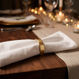 Universal Art Creation Luxury Classic Durable Metal Gold Napkin Holder for Party Bold <b>Thick</b>-Cut Frame Sophisticated Hollow - Product Image 2