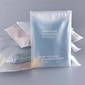 <strong>Bulk</strong> Frosted Zipper <strong>Bags</strong> with Custom Branding for Clothing Retailers