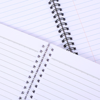 Cuaderno Espiral con Cubierta de Cartón Gris, Cuadernos para Estudiantes, Diario de Oficina para Tomar Notas, Útiles Escolares, Regalo Promocional