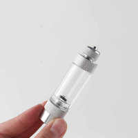 Compteur de bulles de CO2 en ligne en métal argenté écologique pour régulateur d'aquarium, modèle avec valve anti-retour