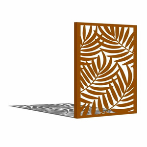 Pantalla de privacidad de metal que es ideal para evitar que los vecinos invadan tu privacidad, pantalla de metal oxidado - Product Image 1