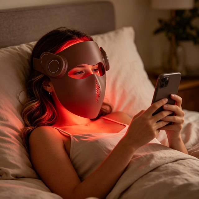 Voice Control Custom Logo Wholesale Silicone 460nm 630nm 850nm Led 3D Face Mask Light Therapy Led Facial Mask
