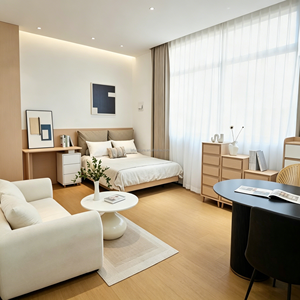 Ensembles de meubles de chambre à coucher et de salon modernes en bois, tout compris, économiques et directement de l'usine, pour appartements et studios locatifs - Product Image 2