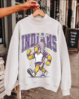 Sweat-shirt vintage à col rond pour le football américain, motif graphique personnalisé de la mascotte du tigre, pull oversize, sublimation personnalisée OEM