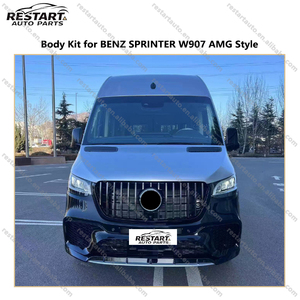 Kit carrosserie PP adapté pour Mercedes <span class=keywords><strong>Sprinter</strong></span> W907, mise à niveau style <span class=keywords><strong>AMG</strong></span> 2018+, comprend l'ensemble pare-chocs avant et arrière, la calandre - Product Image 4
