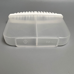 Support de désodorisant pour réfrigérateur en plastique PP transparent, 2 compartiments avec couvercle, pour absorbeur d'odeurs, rafraîchisseur, absorbeur d'humidité, boîte de rangement - Product Image 6