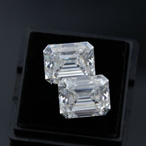 גבוהה באיכות אוקטגון צורת D צבע לבן moissanite אבני 1ct 2ct אמרלד לחתוך loose moissanite יהלומים - Product Image 4