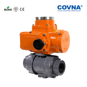 Válvula de Bola Eléctrica Motorizada COVNA de PVC UPVC Ip68 de 3 Pulgadas Dn80 y 4 Pulgadas para Aire, Gas, Líquido y Agua, para la Industria Alimentaria y Química - Product Image 3